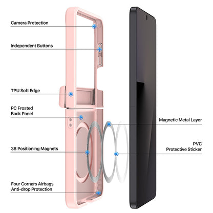 Capa MagSafe para Samsung Galaxy Z Flip8 F776, DUX DUCIS, Yind, Preta