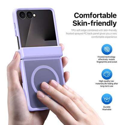 Capa MagSafe para Samsung Galaxy Z Flip8 F776, DUX DUCIS, Yind, Preta