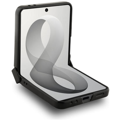 Capa MagSafe para Samsung Galaxy Z Flip8 F776, Guess, 4G Leather Classic, Castanha