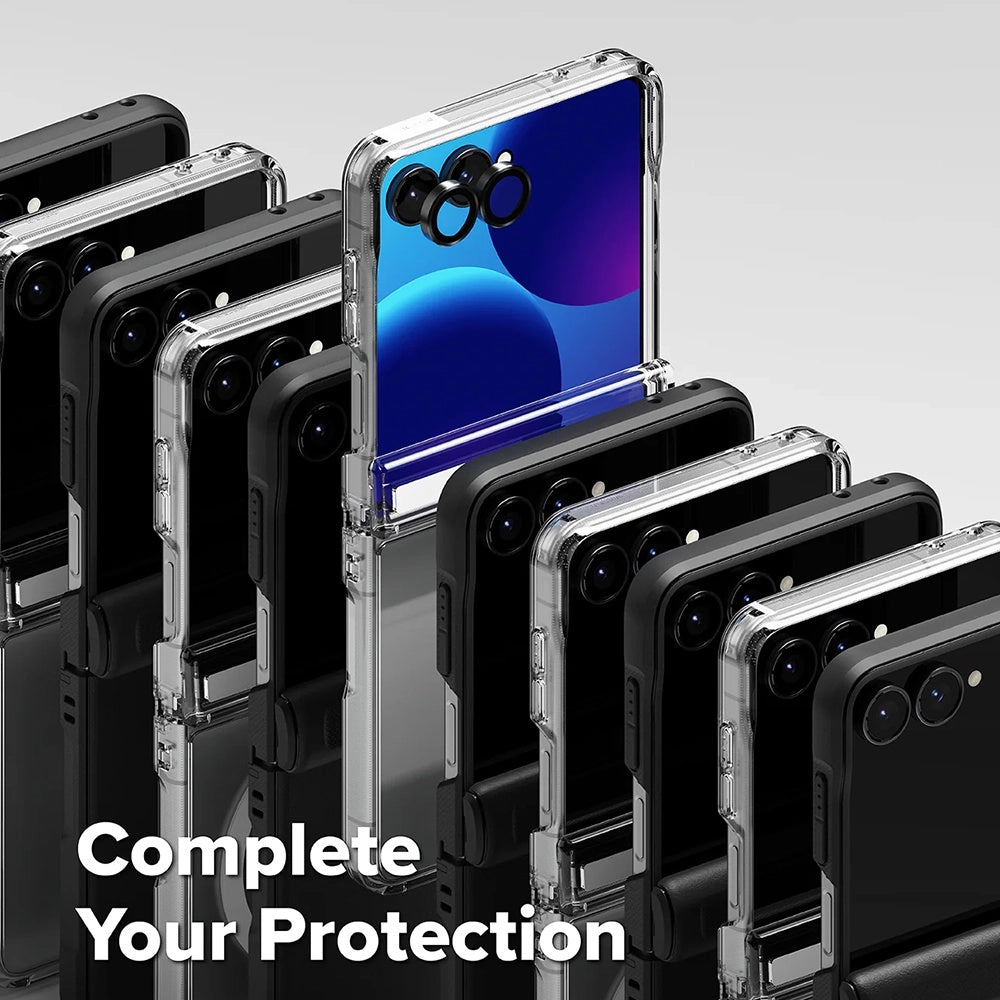 Capa MagSafe para Samsung Galaxy Z Flip8 F776, Ringke, Onyx Flap, Preta