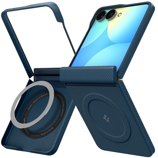Capa MagSafe para Samsung Galaxy Z Flip8 F776, Spigen, Air Skin, Azul Marinho ACS11514