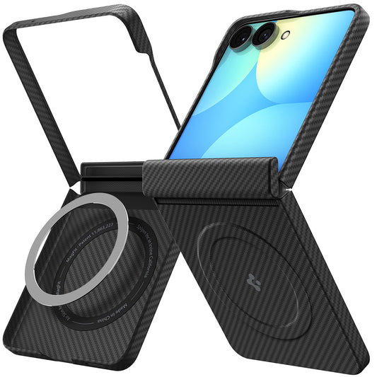 Capa MagSafe para Samsung Galaxy Z Flip8 F776, Spigen, Air Skin, Preta ACS11513