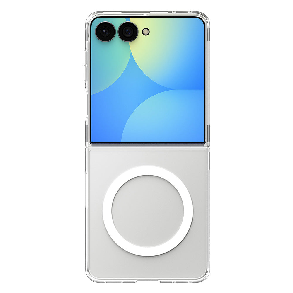 MagSafe Case for Samsung Galaxy Z Flip8 F776, Spigen, Air Skin, Clear White ACS11521