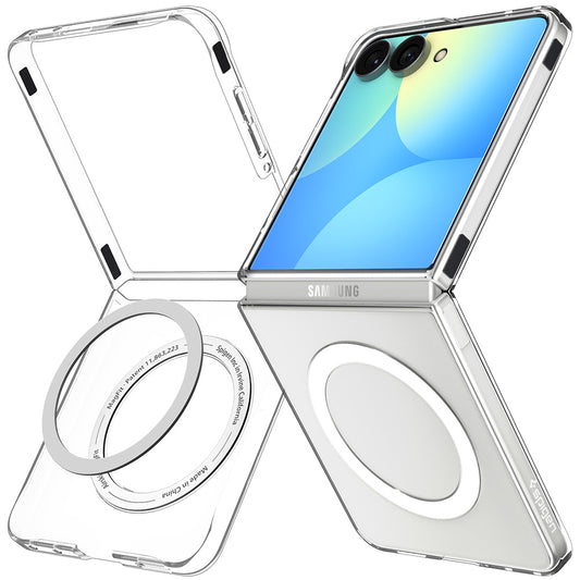 Capa MagSafe para Samsung Galaxy Z Flip8 F776, Spigen, Air Skin, Transparente Branca ACS11521
