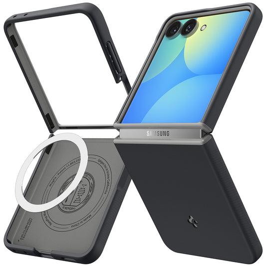 Capa MagSafe para Samsung Galaxy Z Flip8 F776, Spigen, Caseology Nano Pop, Preta ACS11523