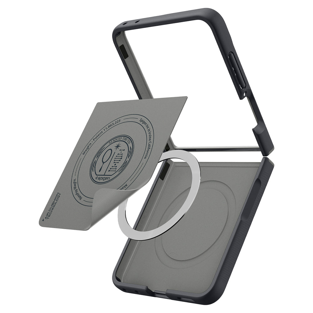 Capa MagSafe para Samsung Galaxy Z Flip8 F776, Spigen, Caseology Nano Pop, Preta ACS11523