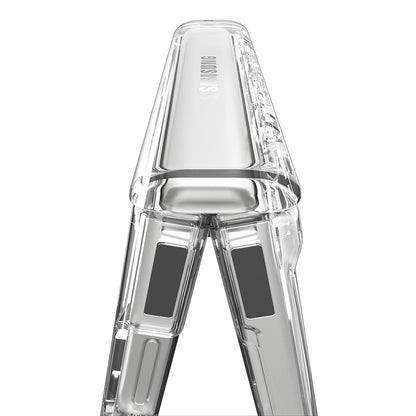 Capa MagSafe para Samsung Galaxy Z Flip8 F776, Spigen, Ultra Hybrid Pro, Transparente Branca ACS11524