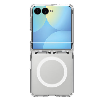 Capa MagSafe para Samsung Galaxy Z Flip8 F776, Spigen, Ultra Hybrid Pro, Transparente Branca ACS11524
