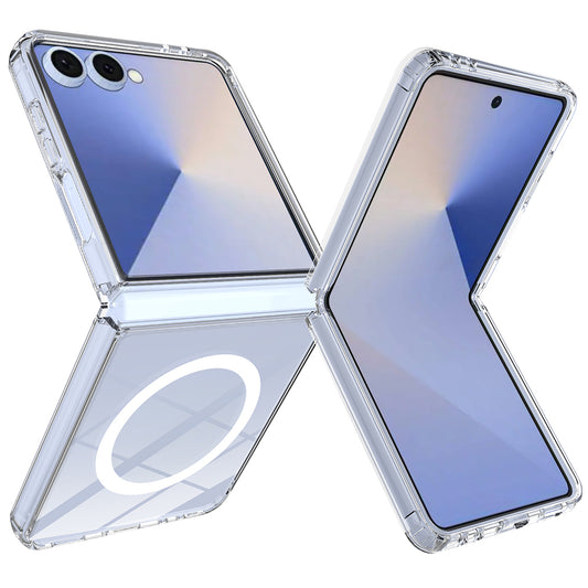 Capa MagSafe para Samsung Galaxy Z Flip8 F776, Techsuit, Pro, Transparente