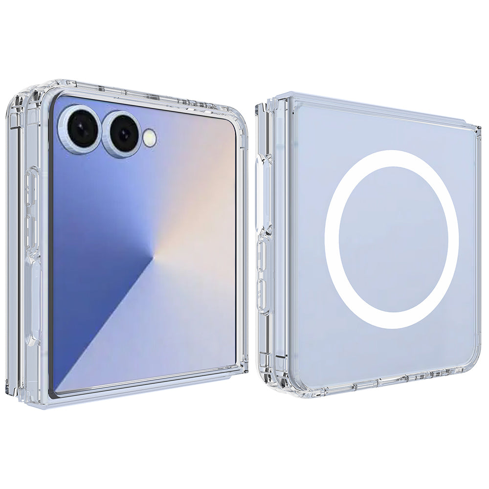 Capa MagSafe para Samsung Galaxy Z Flip8 F776, Techsuit, Pro, Transparente