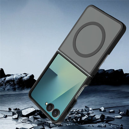 Capa MagSafe para Samsung Galaxy Z Flip8 F776, Techsuit, PureFrost, Preto Satinado