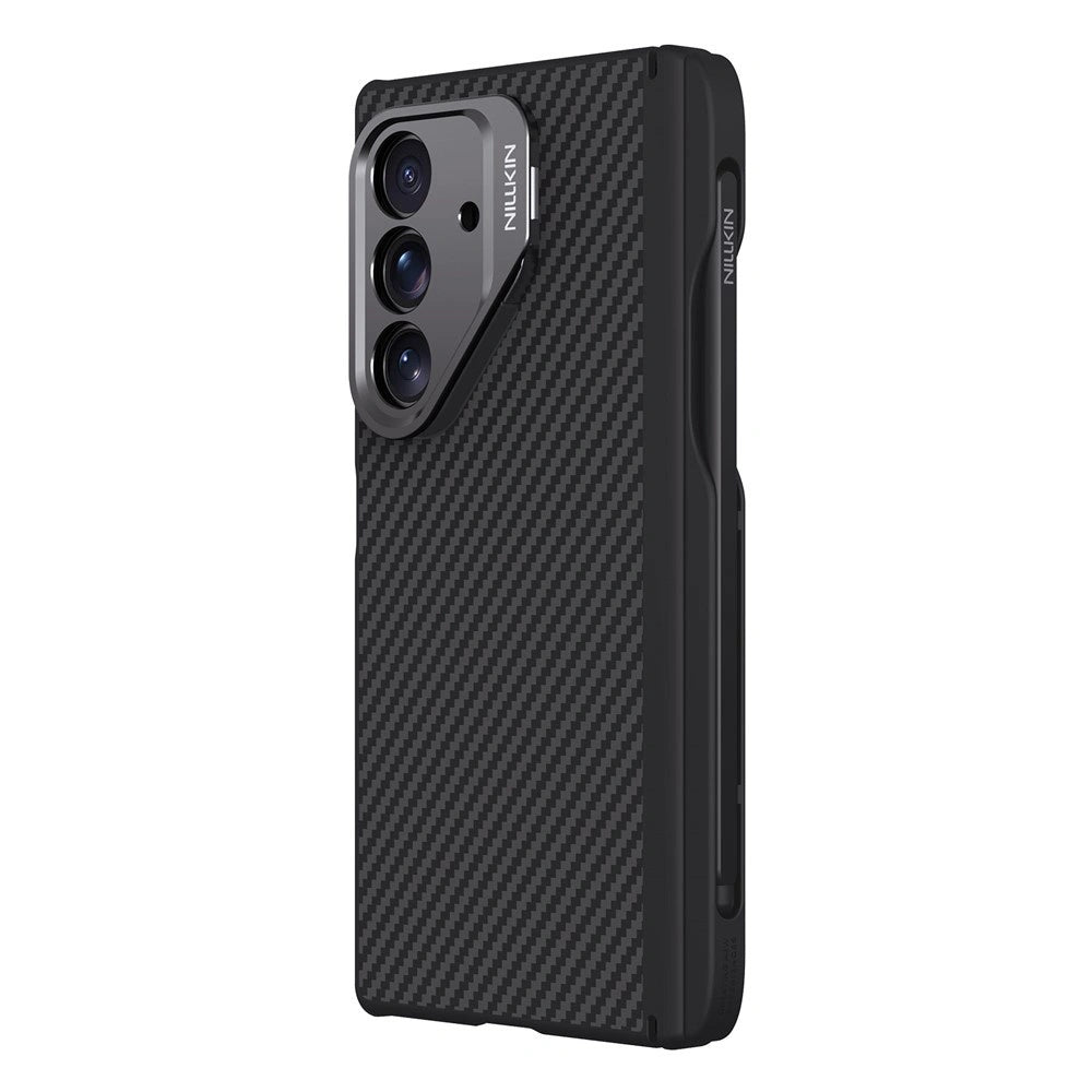 Capa MagSafe para Samsung Galaxy Z Fold7 F966, Nillkin, CarboProp com Recorte para Câmara e Suporte para S-Pen, Preta