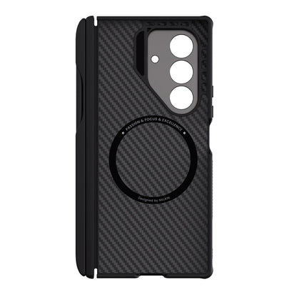 Capa MagSafe para Samsung Galaxy Z Fold7 F966, Nillkin, CarboProp com Recorte para Câmara e Suporte para S-Pen, Preta