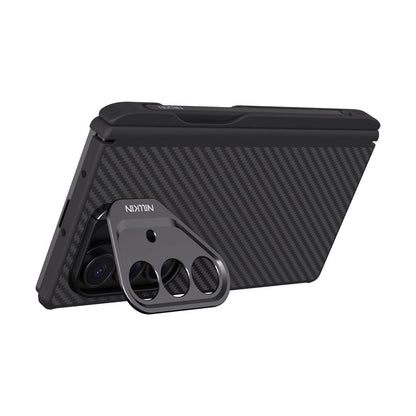 Capa MagSafe para Samsung Galaxy Z Fold7 F966, Nillkin, CarboProp com Recorte para Câmara e Suporte para S-Pen, Preta