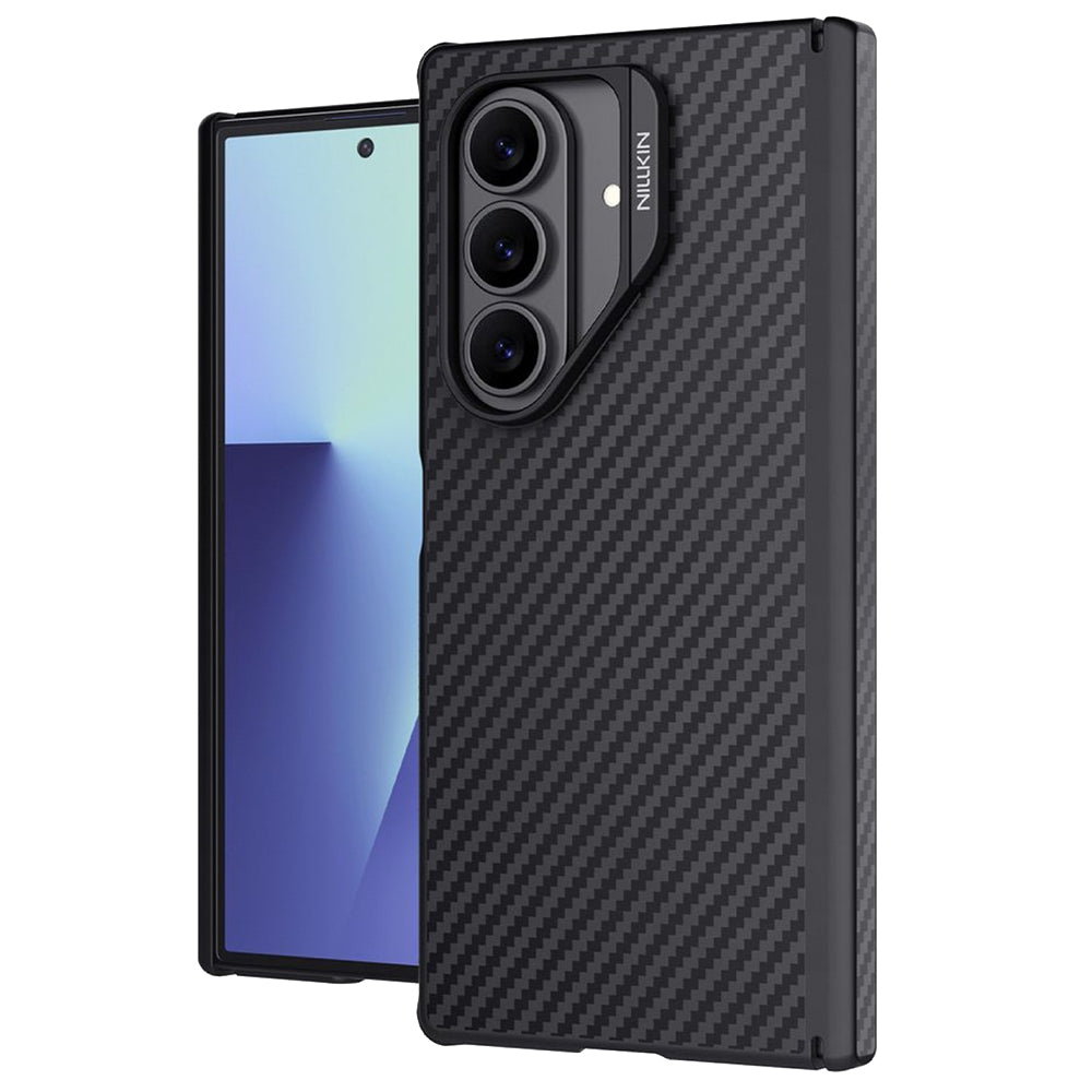 Capa MagSafe para Samsung Galaxy Z Fold7 F966, Nillkin, Synthetic Fiber Pro, Preta
