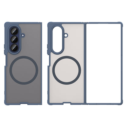 Capa MagSafe para Samsung Galaxy Z Fold7 F966, Techsuit, HaloFrost II, Azul Marinho