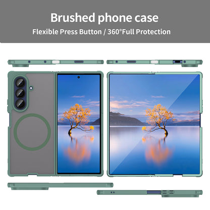 Capa MagSafe para Samsung Galaxy Z Fold7 F966, Techsuit, HaloFrost II, Verde
