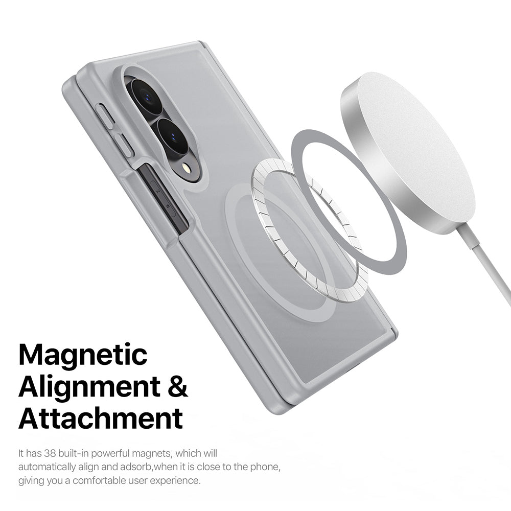 Capa MagSafe para Samsung Galaxy Z Fold8 F971, DUX DUCIS, Yind, Cinzenta