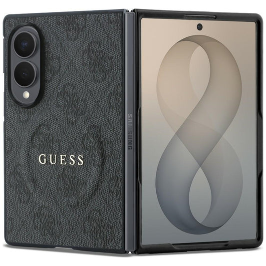 Capa MagSafe para Samsung Galaxy Z Fold8 F971, Guess, 4G Leather Classic, Preta