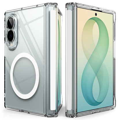 Capa MagSafe para Samsung Galaxy Z Fold8 F971, Ringke, Fusion Flap, Transparente