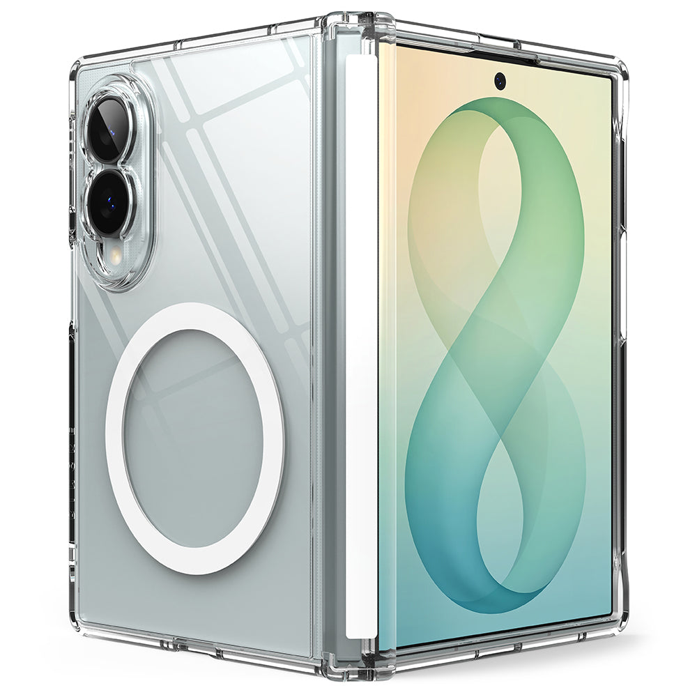 Capa MagSafe para Samsung Galaxy Z Fold8 F971, Ringke, Fusion Flap, Transparente