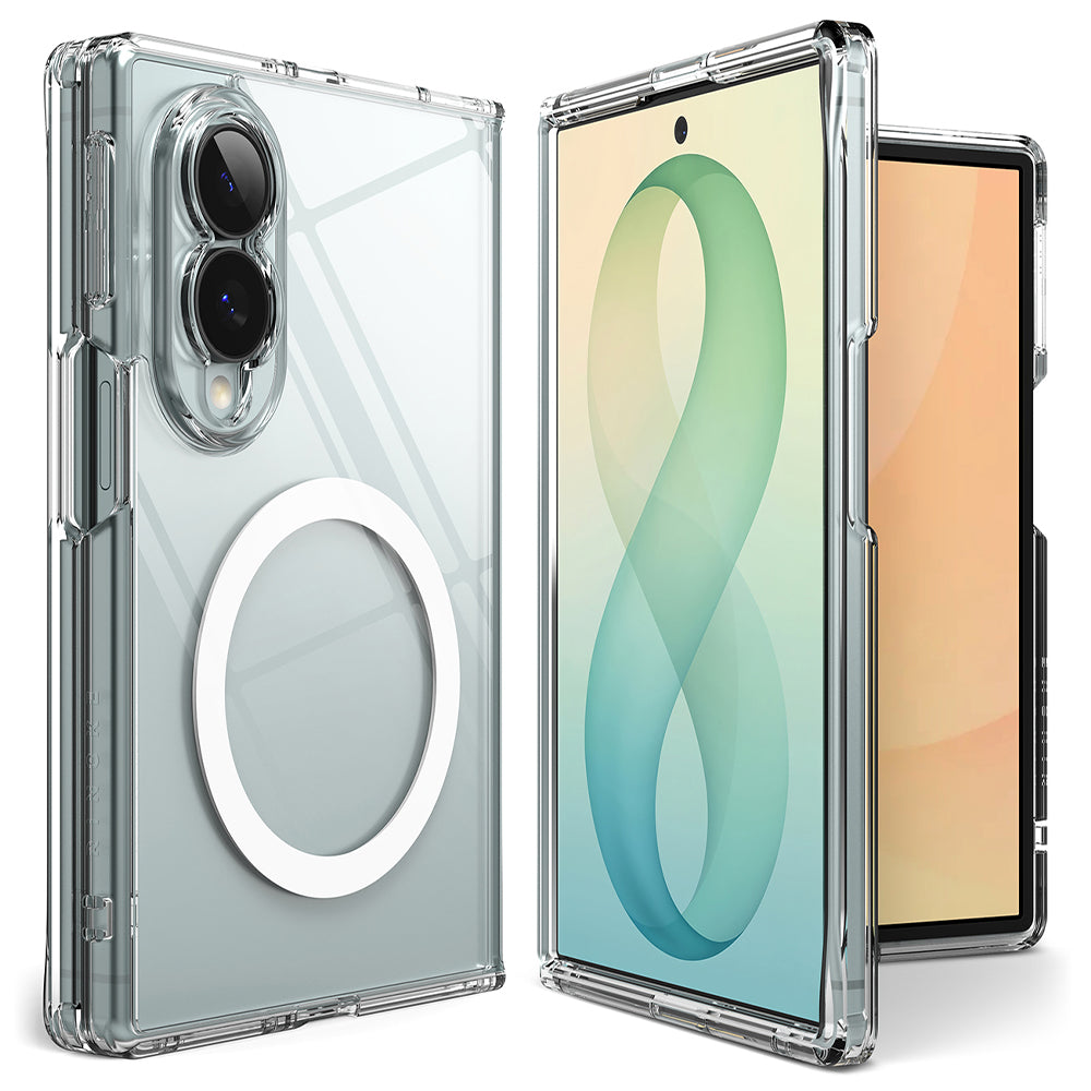 Capa MagSafe para Samsung Galaxy Z Fold8 F971, Ringke, Fusion, Transparente