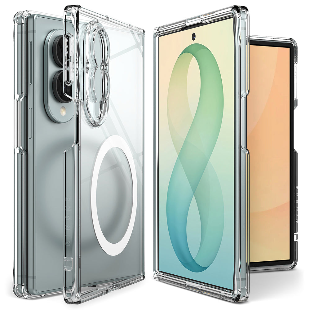 Capa MagSafe para Samsung Galaxy Z Fold8 F971, Ringke, Fusion, Transparente