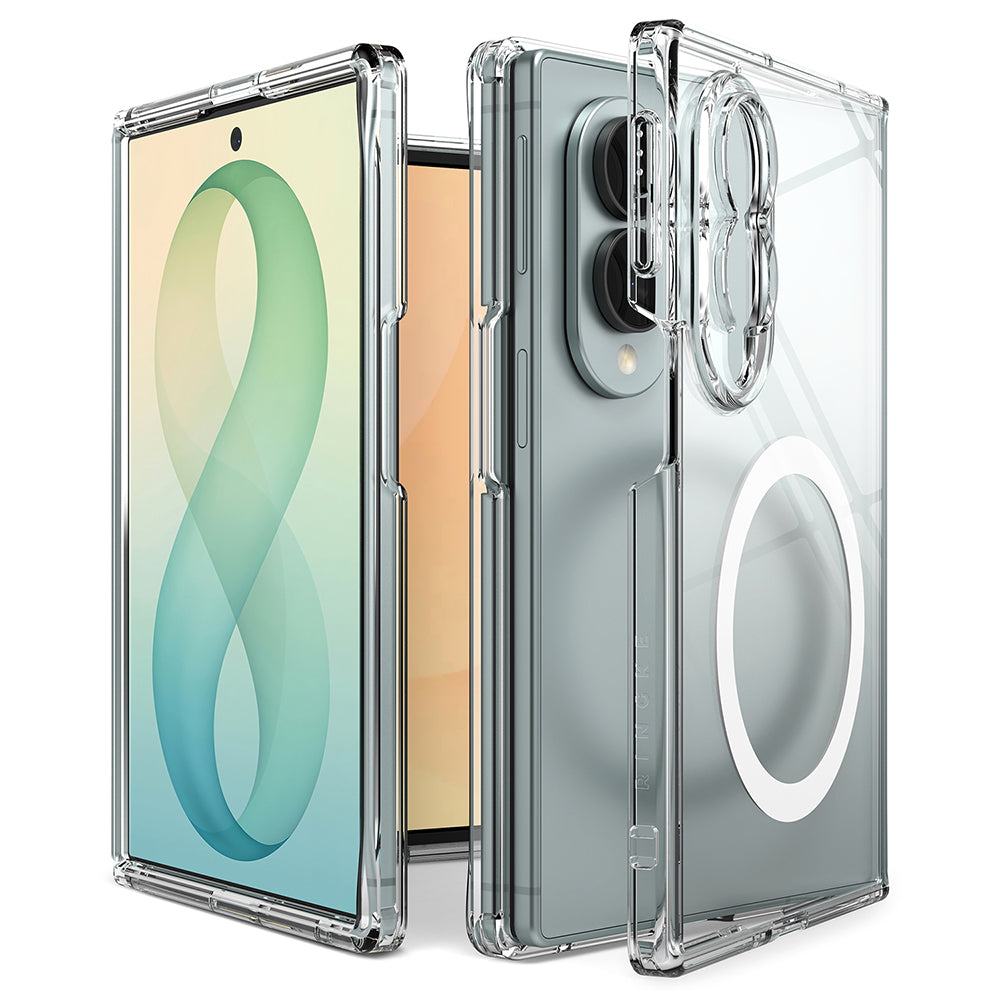 Capa MagSafe para Samsung Galaxy Z Fold8 F971, Ringke, Fusion, Transparente