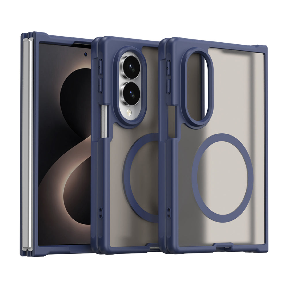 Capa MagSafe para Samsung Galaxy Z Fold8 F971, Techsuit, HaloFrost II, Azul Marinho