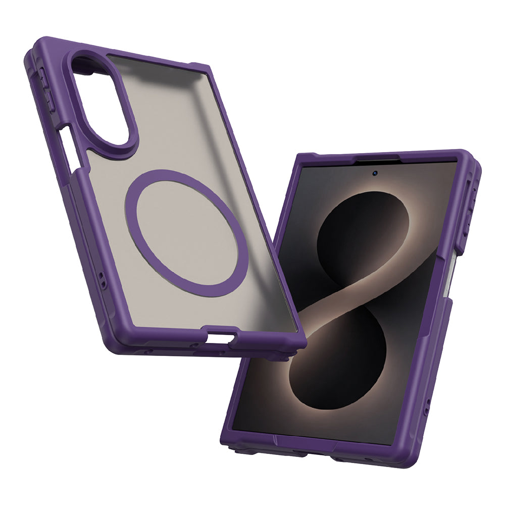 Capa MagSafe para Samsung Galaxy Z Fold8 F971, Techsuit, HaloFrost II, Roxo