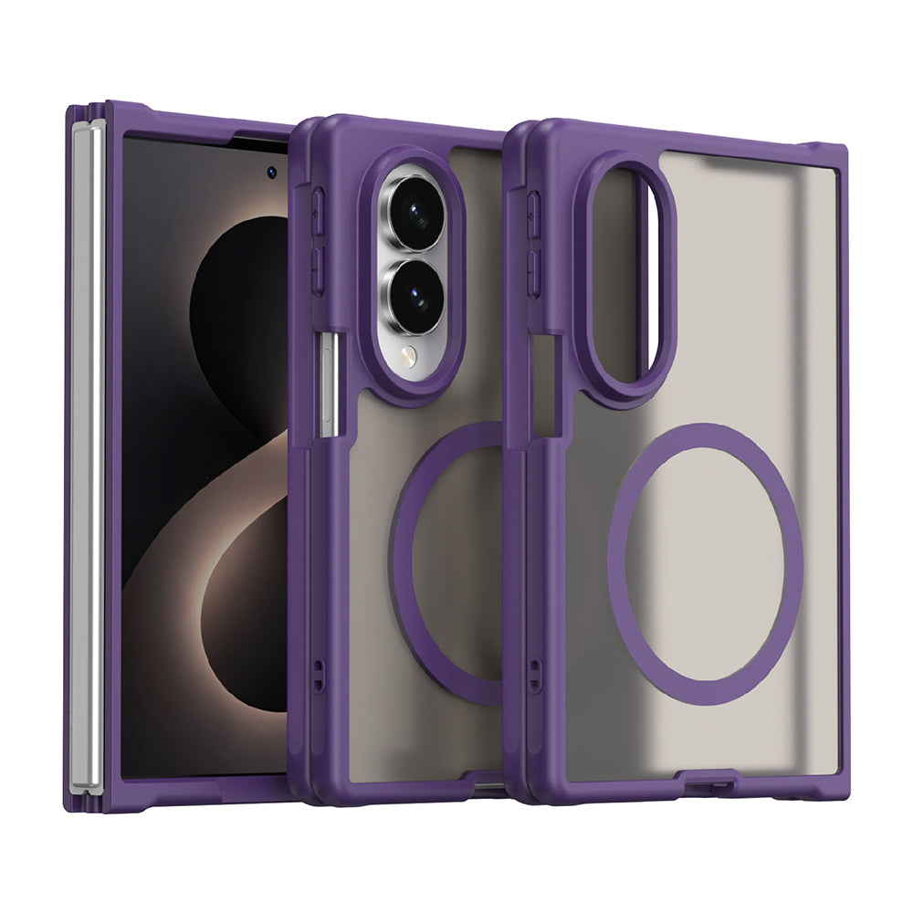 Capa MagSafe para Samsung Galaxy Z Fold8 F971, Techsuit, HaloFrost II, Roxo