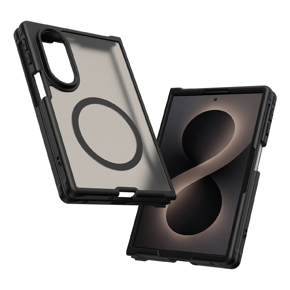 Capa MagSafe para Samsung Galaxy Z Fold8 F971, Techsuit, HaloFrost II, Preta
