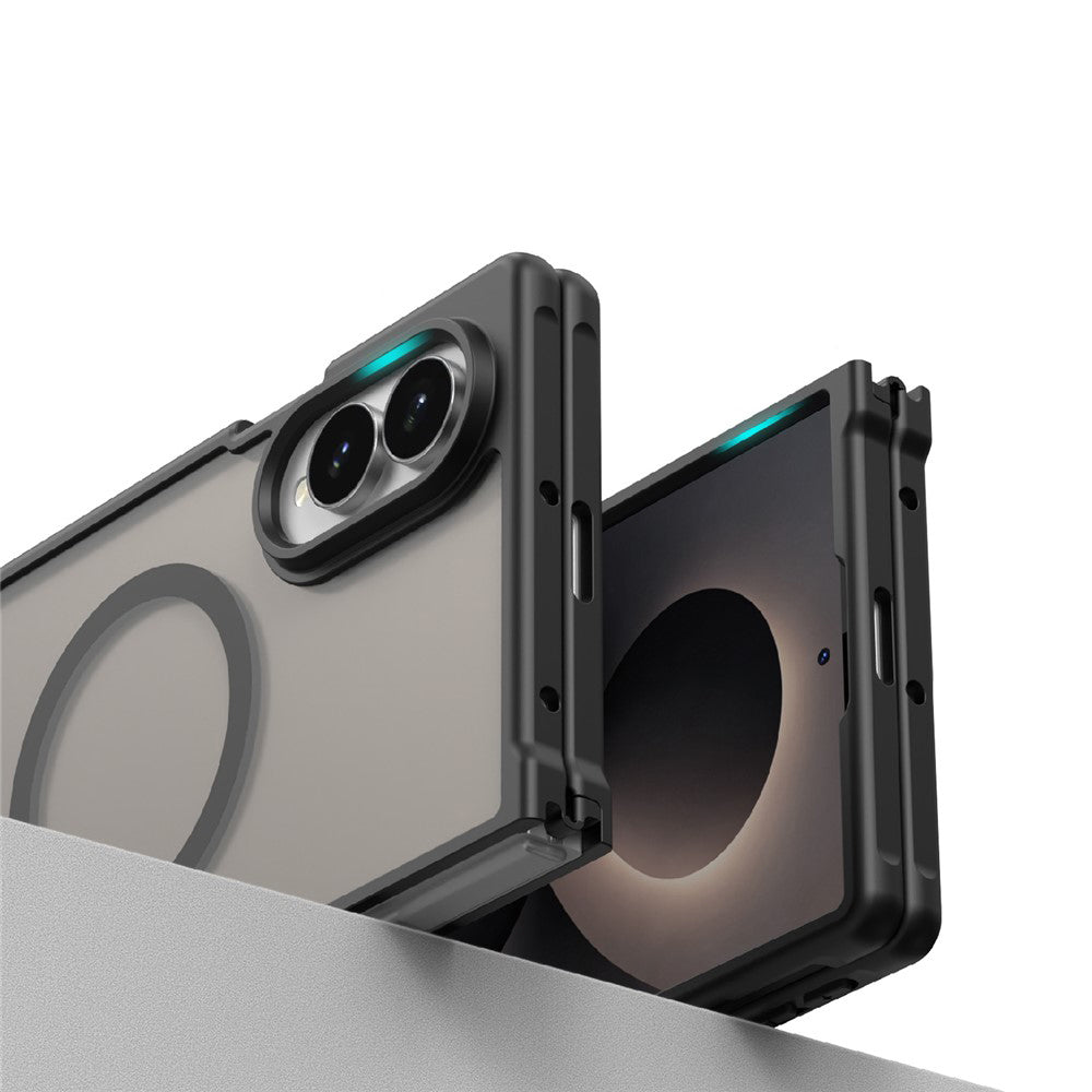 Capa MagSafe para Samsung Galaxy Z Fold8 F971, Techsuit, HaloFrost II, Preta