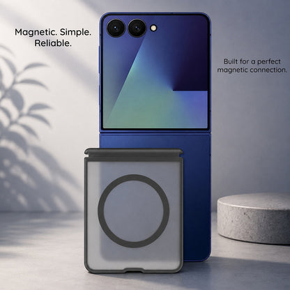 Capa MagSafe para Samsung Galaxy Z Fold8 Ultra F971, Blueo, Skin Friendly Anti-Drop, Preto Satinado