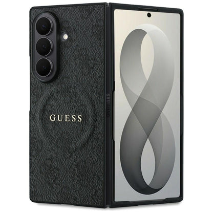 Capa MagSafe para Samsung Galaxy Z Fold8 Ultra F976, Guess, 4G Leather Classic, Preta
