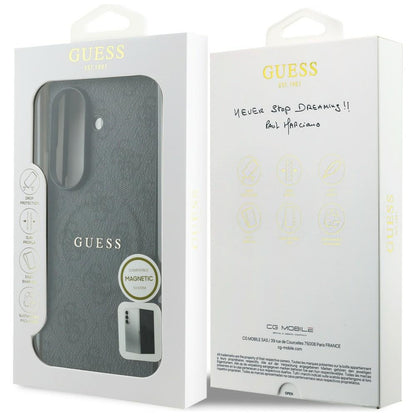 Capa MagSafe para Samsung Galaxy Z Fold8 Ultra F976, Guess, 4G Leather Classic, Preta