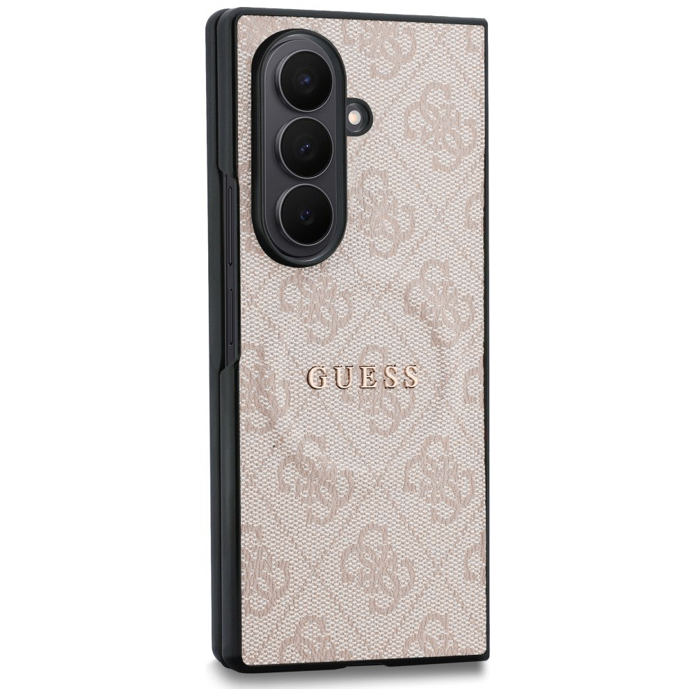Capa MagSafe para Samsung Galaxy Z Fold8 Ultra F976, Guess, 4G Leather Classic, Rosa