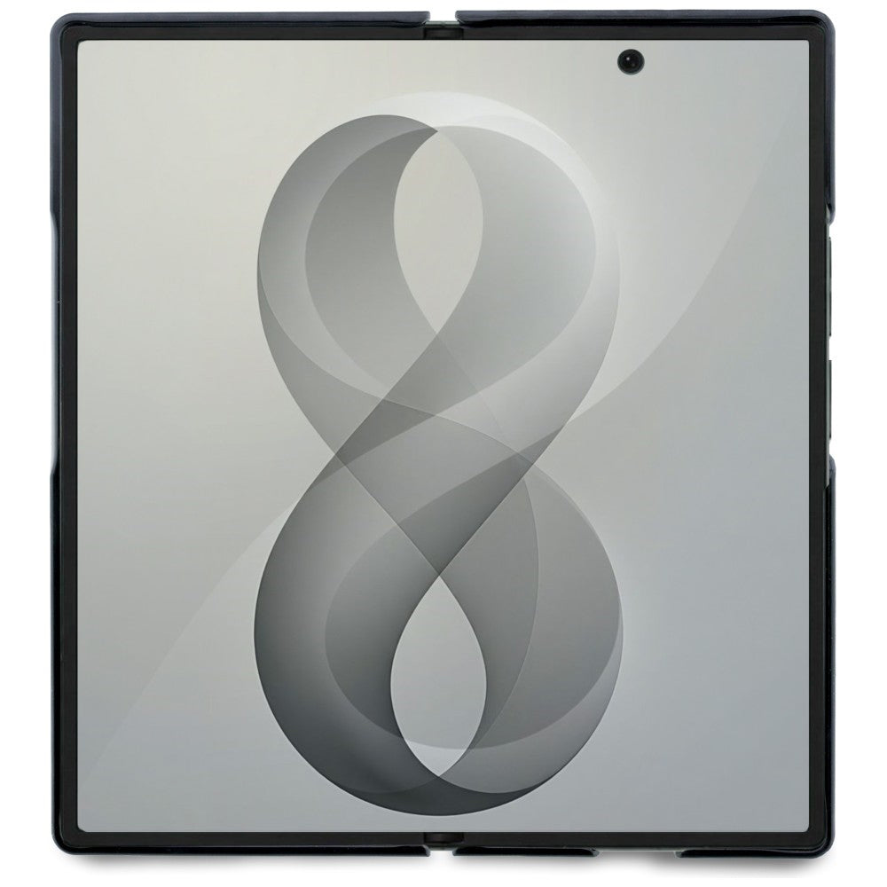 Capa MagSafe para Samsung Galaxy Z Fold8 Ultra F976, Guess, Suporte de Anel Logo Clássico Granulado, Bege