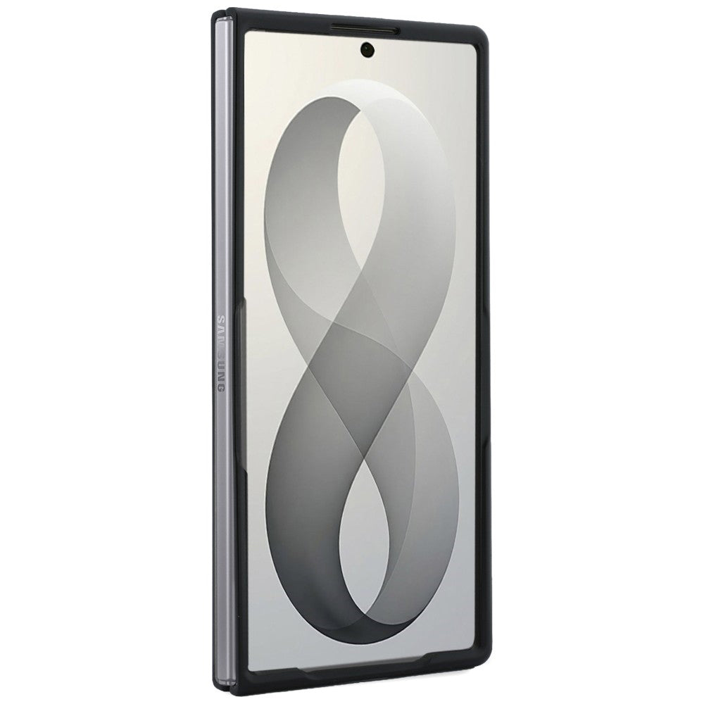 Capa MagSafe para Samsung Galaxy Z Fold8 Ultra F976, Guess, Suporte de Anel Logo Clássico Granulado, Bege