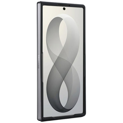 Capa MagSafe para Samsung Galaxy Z Fold8 Ultra F976, Guess, Suporte de Anel Logo Clássico Granulado, Bege