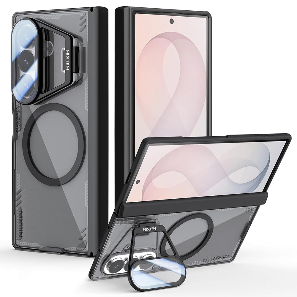 Capa MagSafe para Samsung Galaxy Z Fold8 Ultra F976, Nillkin, Iceblade Prop com Recorte para Câmara, Preta