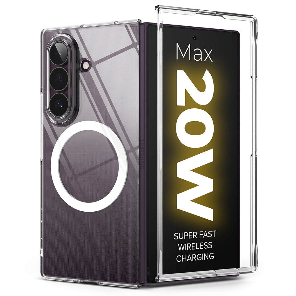 Capa MagSafe para Samsung Galaxy Z Fold8 Ultra F976, Ringke, Slim, Transparente