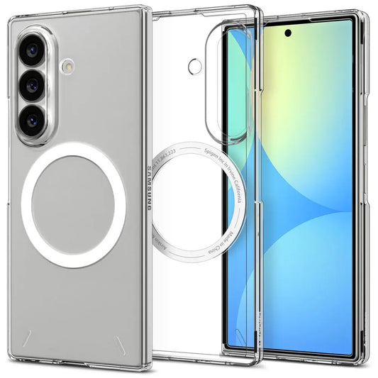 Capa MagSafe para Samsung Galaxy Z Fold8 Ultra F976, Spigen, Air Skin, Transparente Branca ACS11505