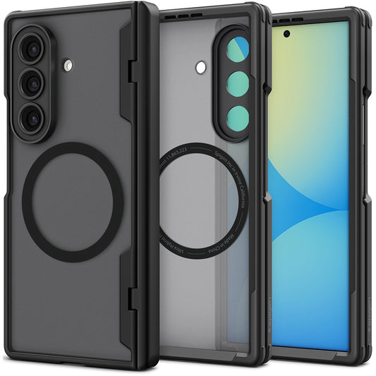 Capa MagSafe para Samsung Galaxy Z Fold8 Ultra F976, Spigen, Ultra Hybrid Pro, Preto Satinado ACS12102