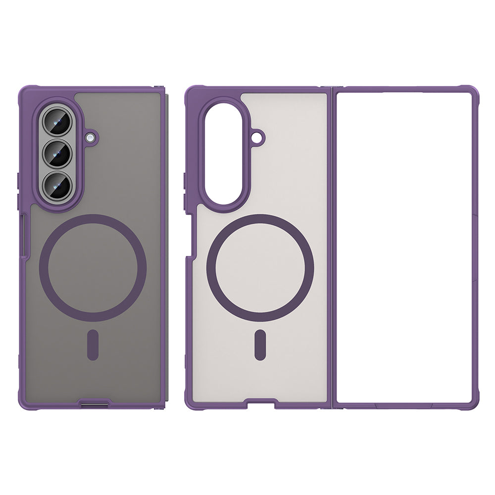 Capa MagSafe para Samsung Galaxy Z Fold8 Ultra F976, Techsuit, HaloFrost II, Roxa
