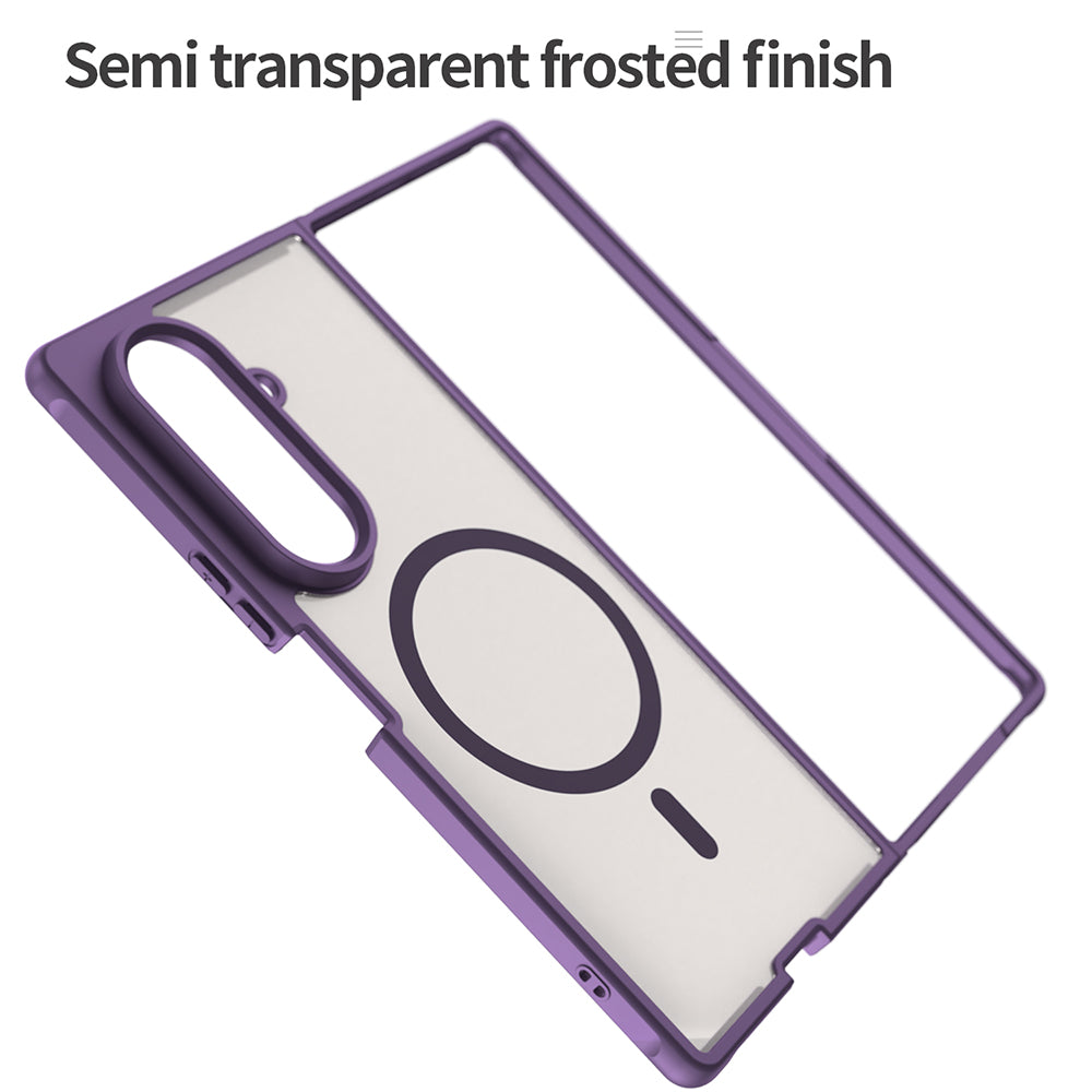Capa MagSafe para Samsung Galaxy Z Fold8 Ultra F976, Techsuit, HaloFrost II, Roxa
