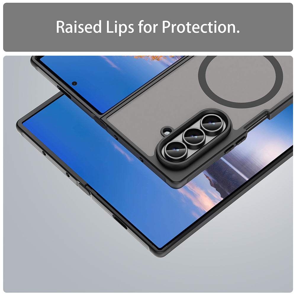 Capa MagSafe para Samsung Galaxy Z Fold8 Ultra F976, Techsuit, HaloFrost II, Preta