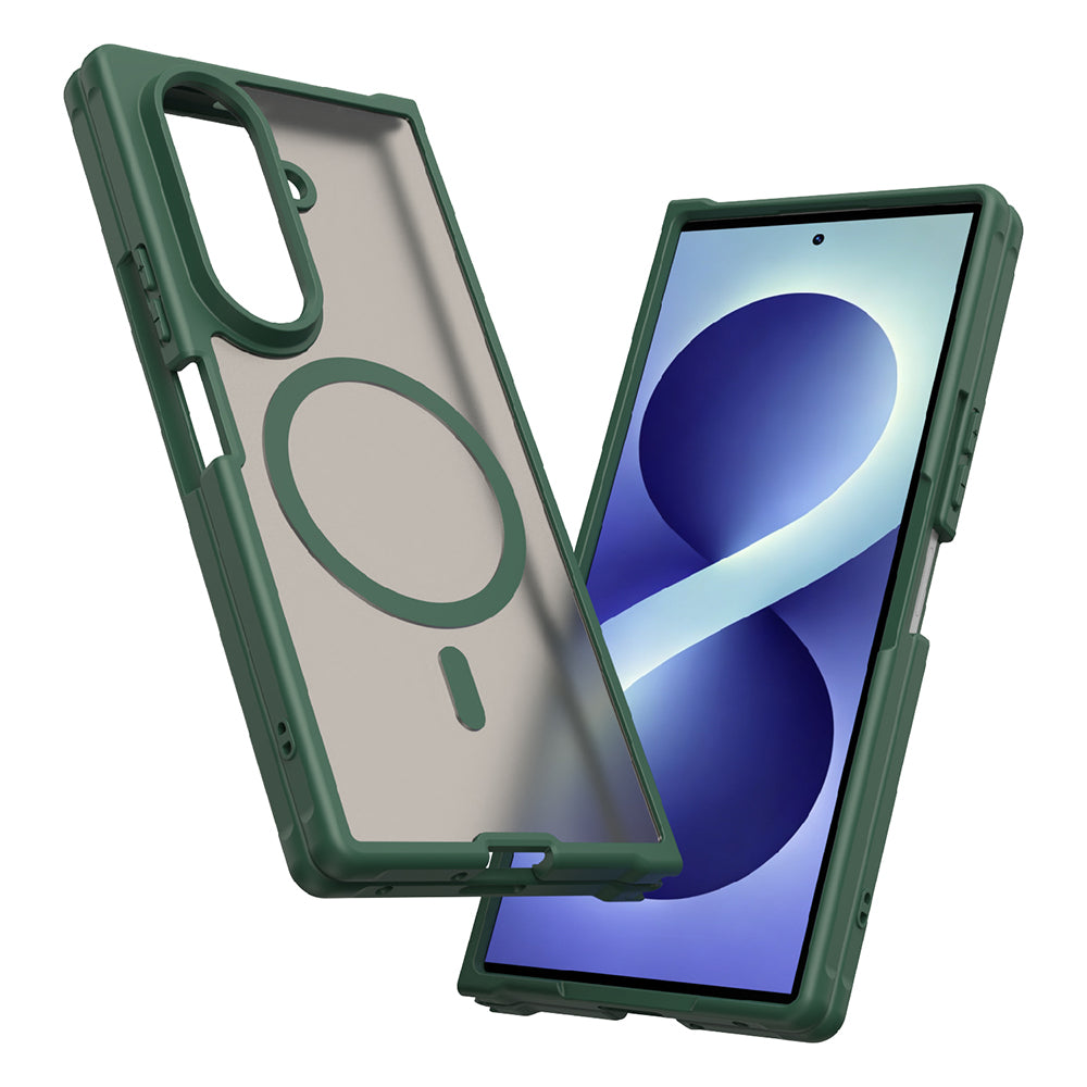 Capa MagSafe para Samsung Galaxy Z Fold8 Ultra F976, Techsuit, HaloFrost II, Verde