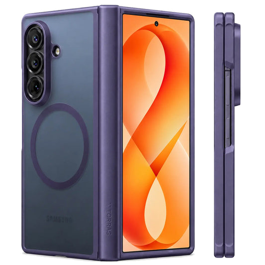 Capa MagSafe para Samsung Galaxy Z Fold8 Ultra F976, Torras, Guardian, Roxo Escuro