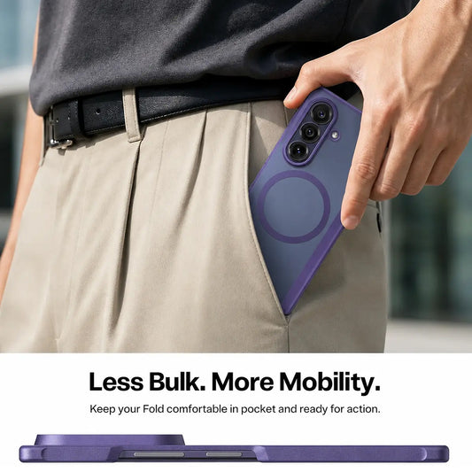 Capa MagSafe para Samsung Galaxy Z Fold8 Ultra F976, Torras, Guardian, Roxo Escuro